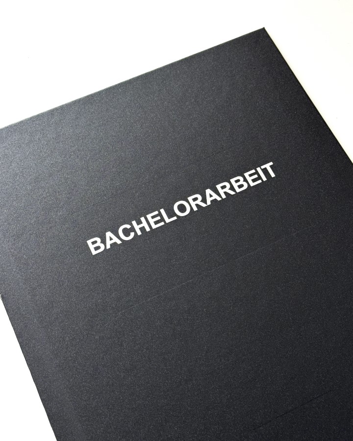 Hardcover mit Druck schwarz / silber